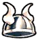 Chipped Bull Horn Helmet