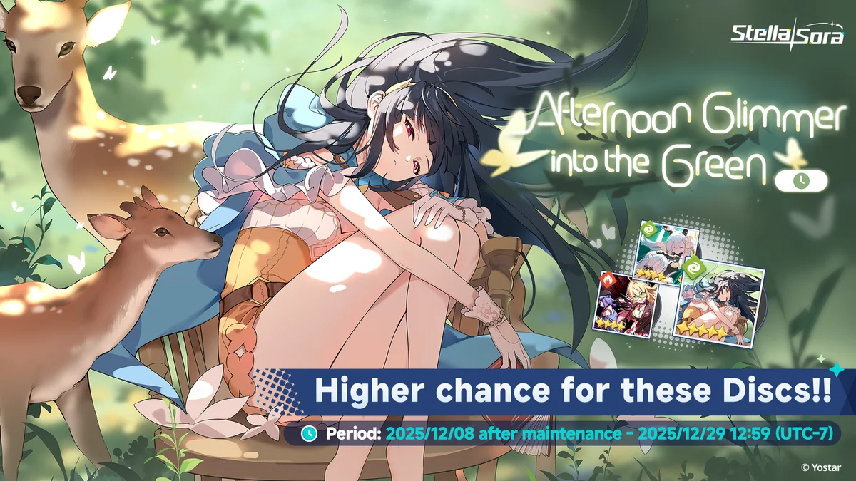 New ★5 Ventus Disc: Deer's Song - Afternoon Glimmer into the Green Banner