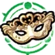 Chipped Gold Mask