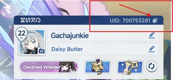 Stella Sora code redemption form showing UID and Gift Code fields