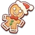 Snowish Gingerbread Cookie
