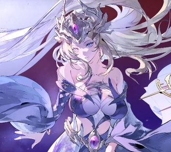 Starry-Eyed Aiona - SSR Enchanter character from Silver and Blood gacha game