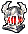 Gladiator's Metal Antler Helmet