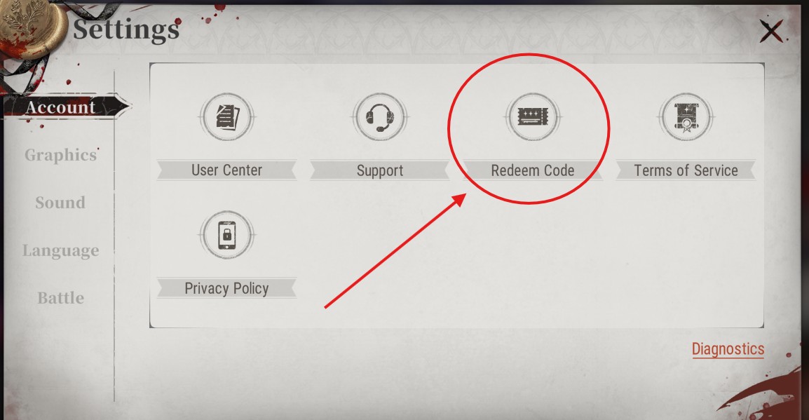 Silver and Blood Account Tab Redeem Code